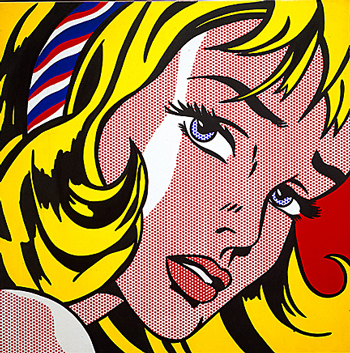 Girl with Hair Ribbon by Lichtenstein
